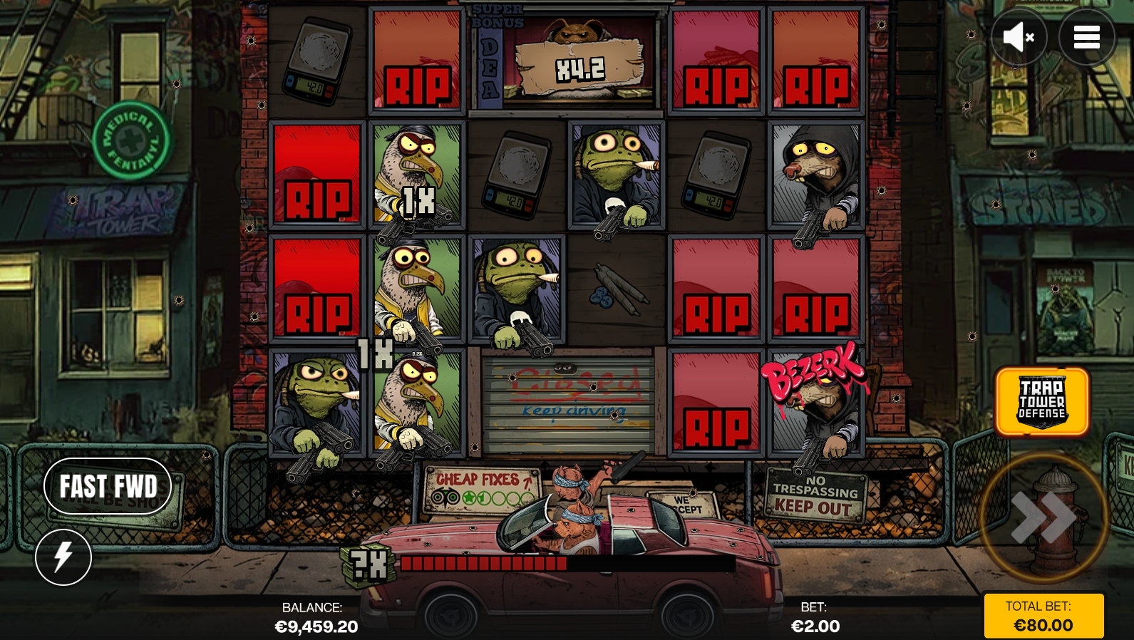 Trap Tower Defense base game modifier - rival gang shootout feature