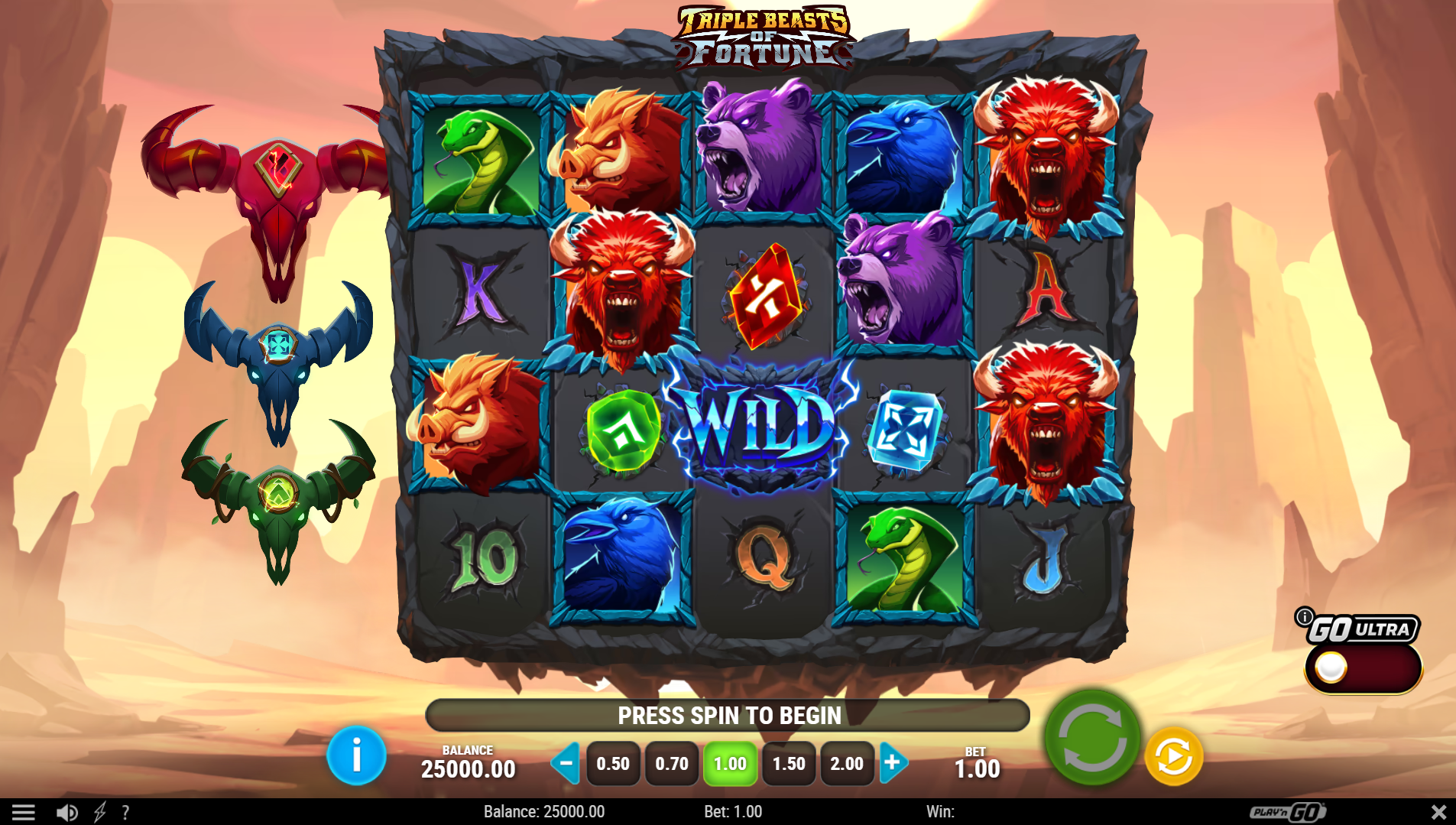Triple Beasts of Fortune base game
