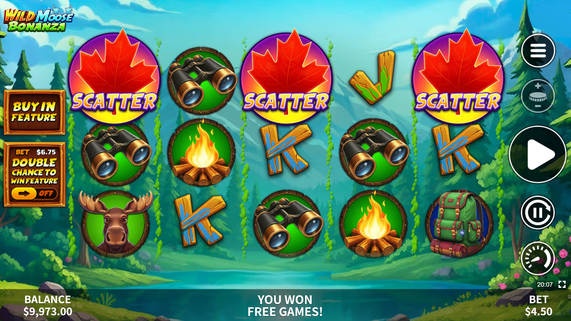 Wild Moose Bonanza scatter symbols
