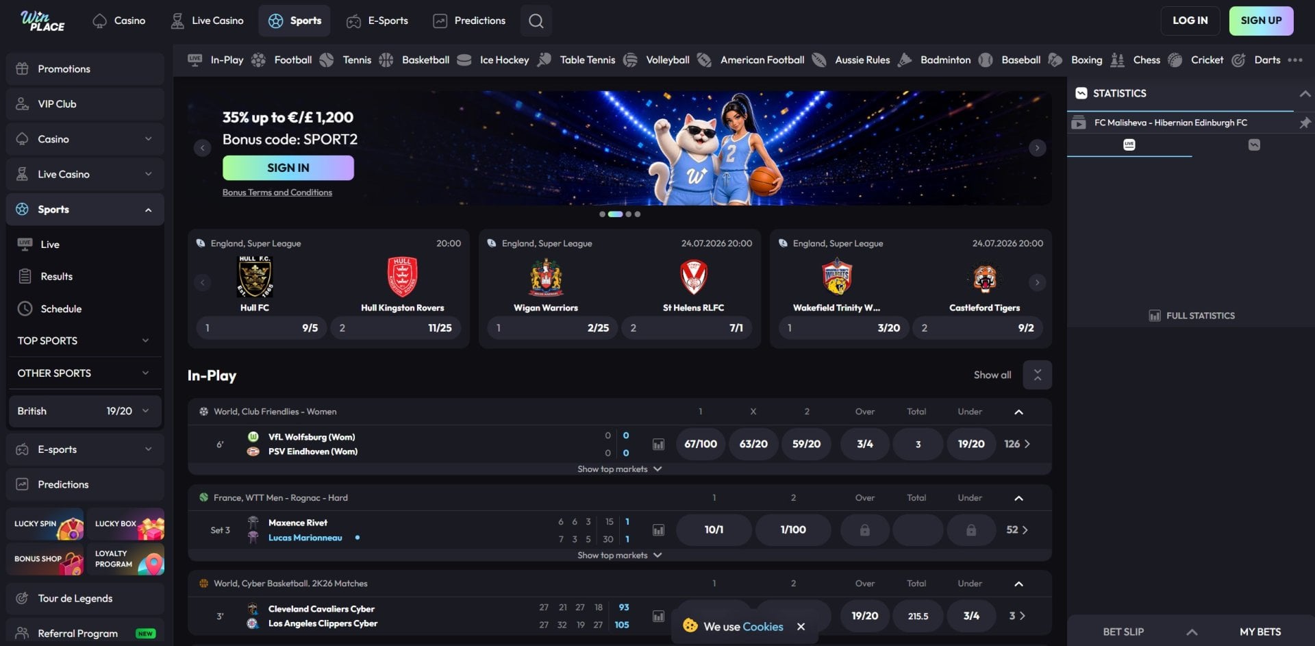 Win Place Sportsbook