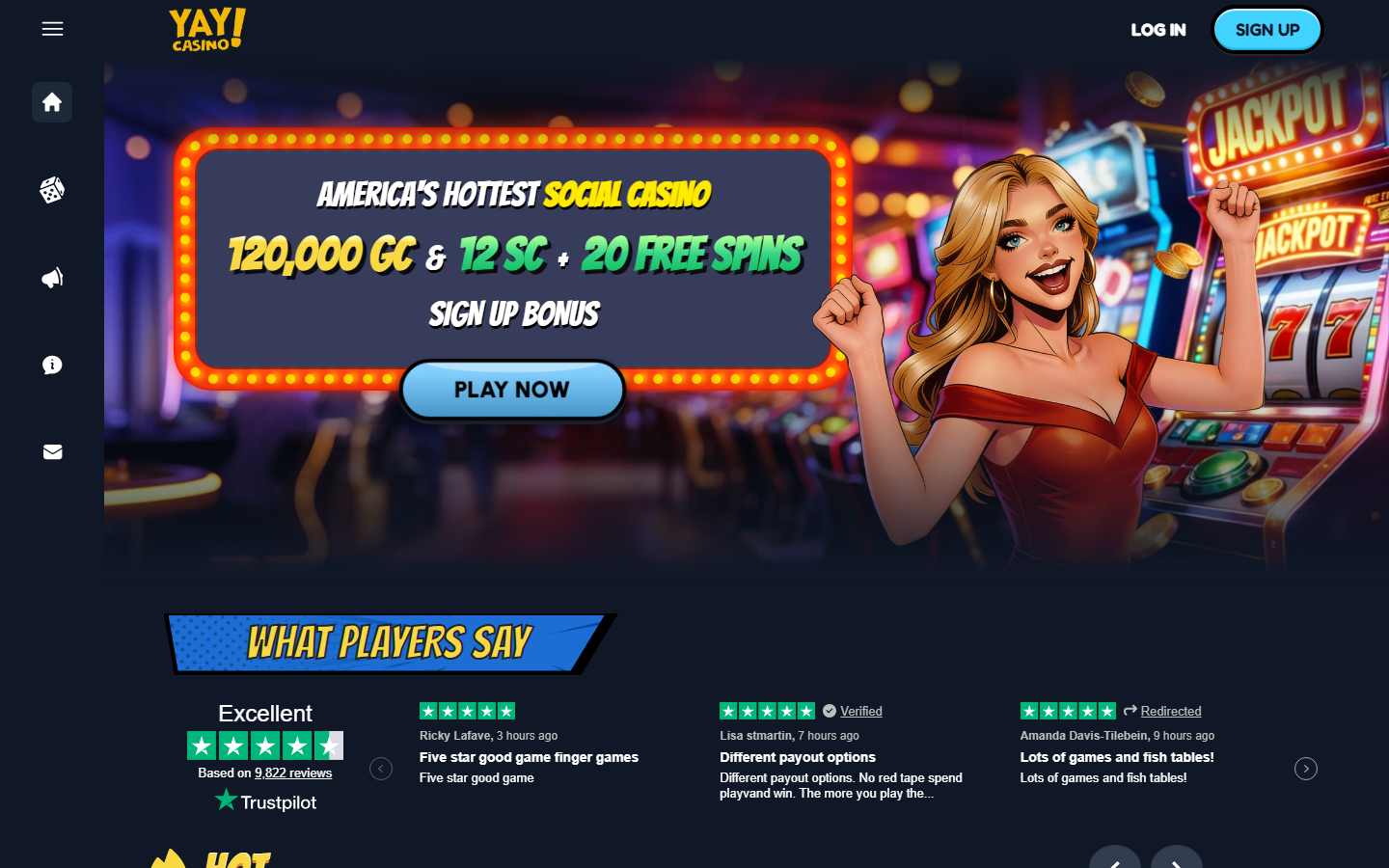 Yay Casino Welcome Bonus