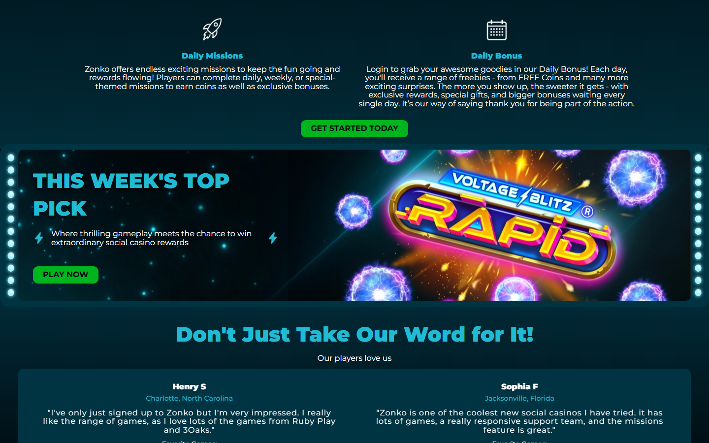 Zonko Casino Daily Missions and Promotions