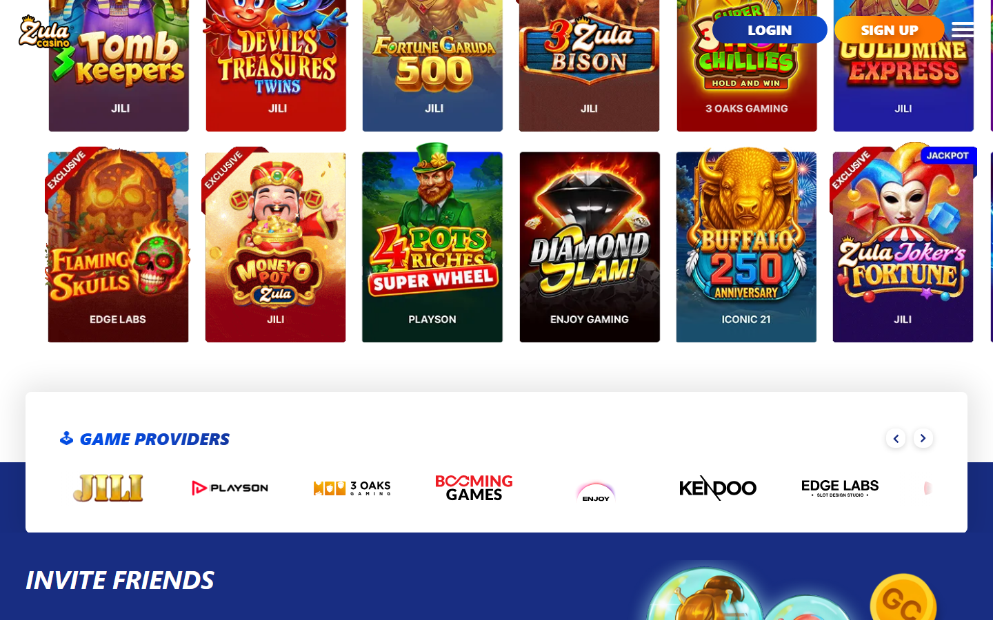Zula Casino Games