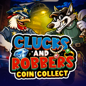 Clucks and Robbers - Coin Collect slot game logo