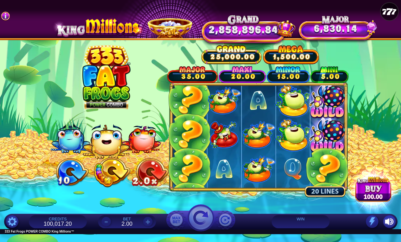 333 Fat Frogs POWER COMBO King Millions gameplay
