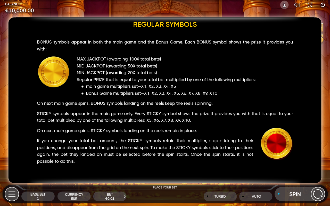 3 Golden Chests information screen