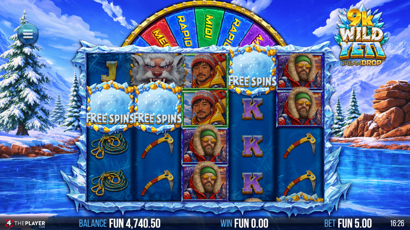 9K Wild Yeti Dream Drop Scatter Symbols