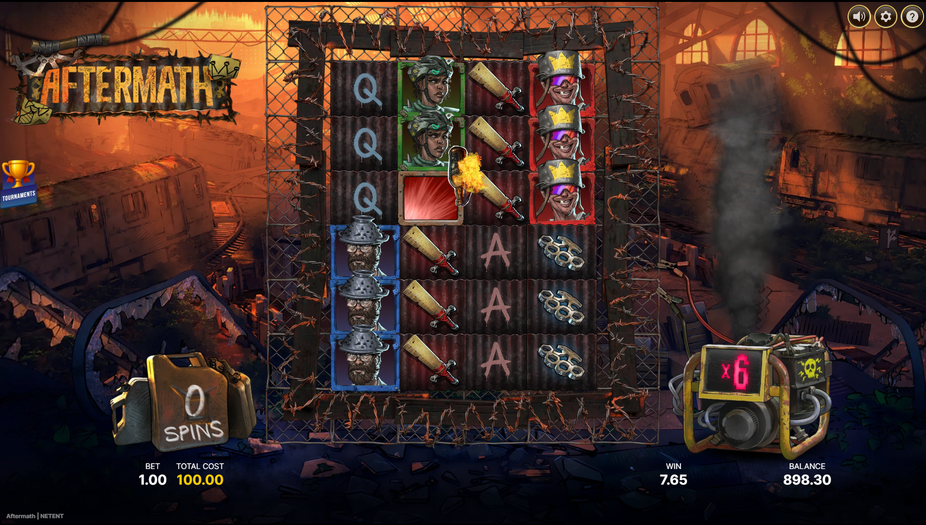 Aftermath Free Spins play