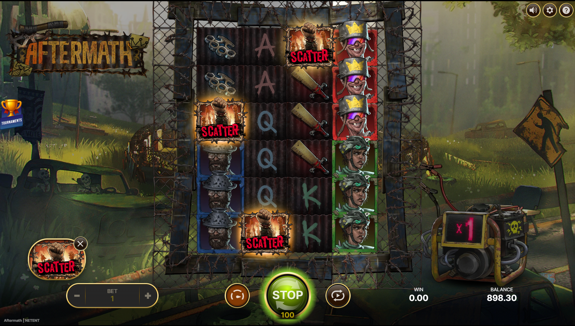 Aftermath Free Spins trigger