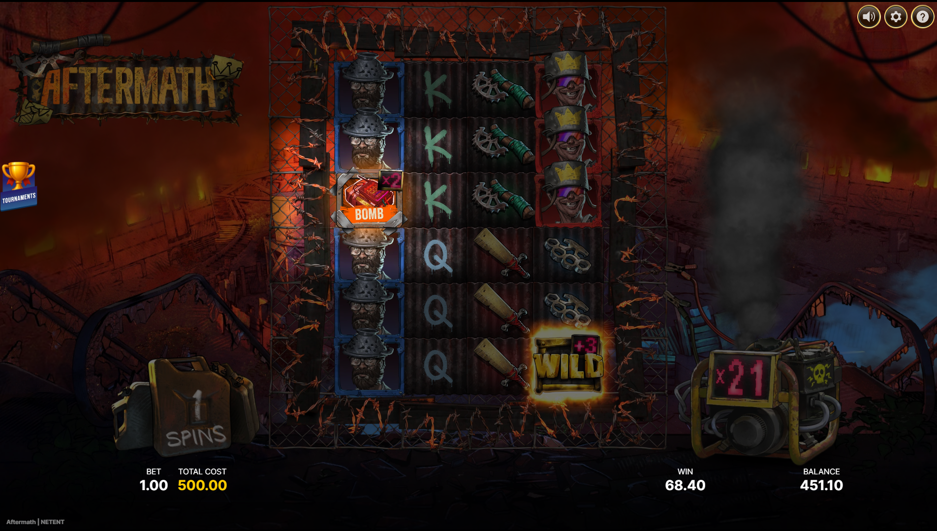 Aftermath Super Free Spins play