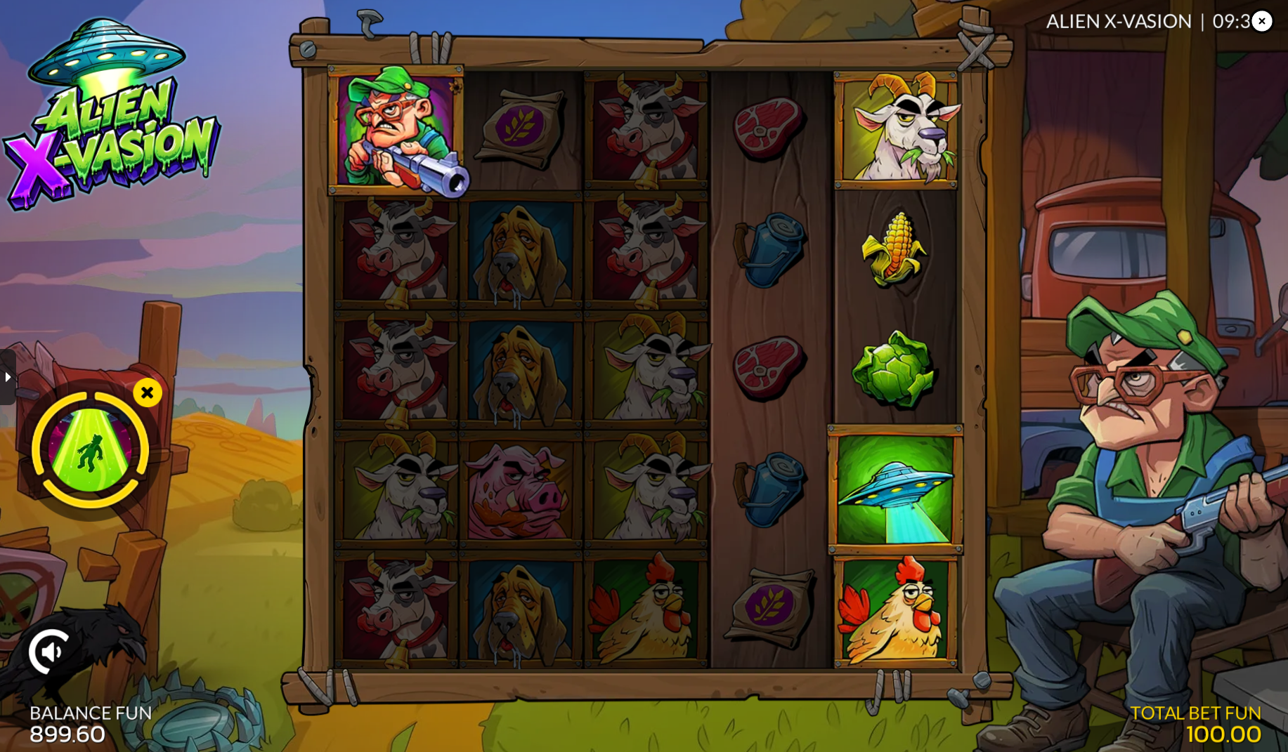 Alien X-Vasion Free Spins trigger