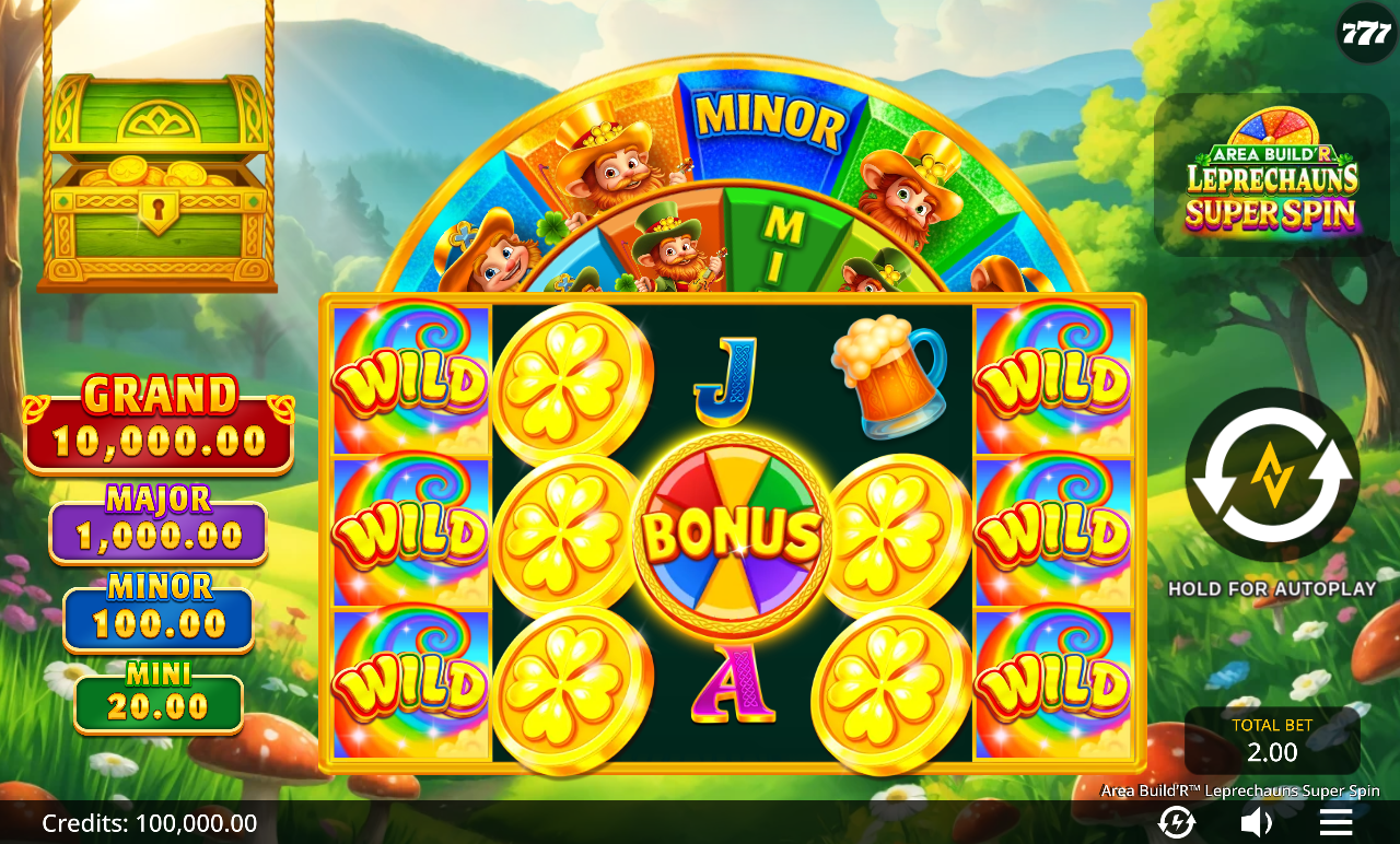Area Build'R Leprechauns Super Spin base game