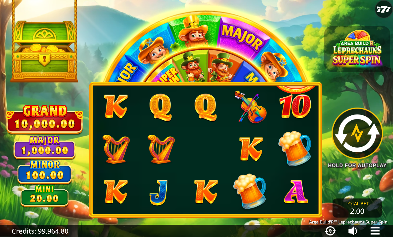 Area Build'R Leprechauns Super Spin gameplay