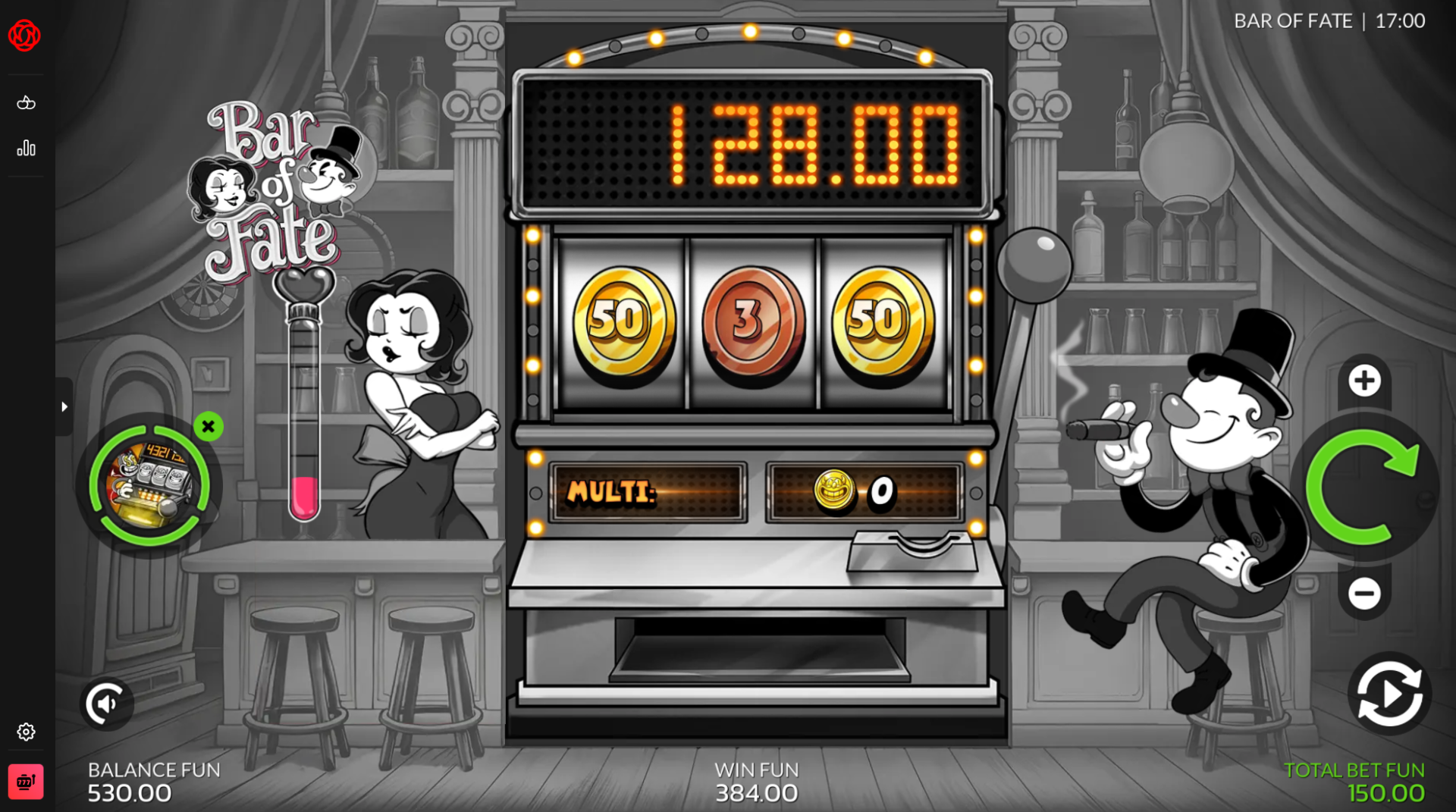 Bar of Fate Devil's Slotmania bonus buy mode
