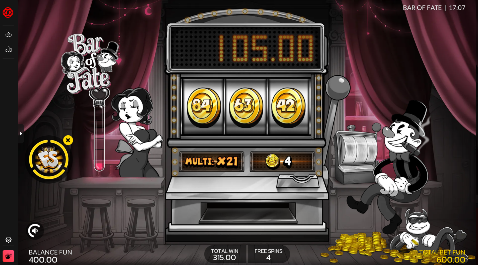Bar of Fate Devil's Temptation bonus buy feature