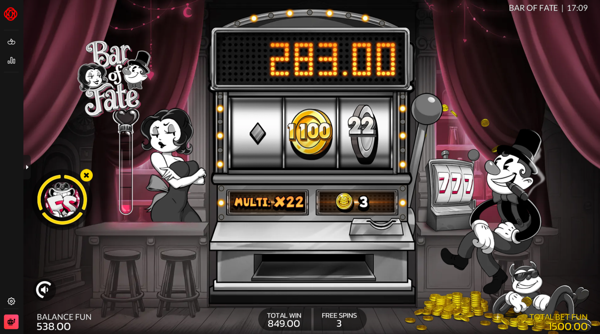 Bar of Fate Final Deal bonus buy feature