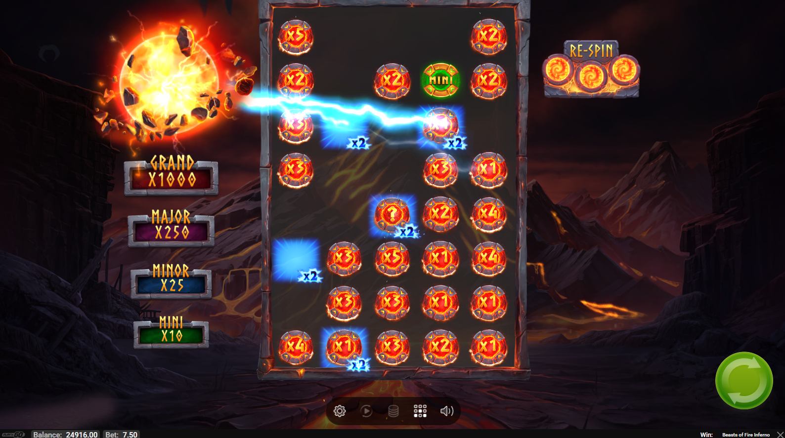 Beasts Of Fire Inferno Hold N Load bonus feature