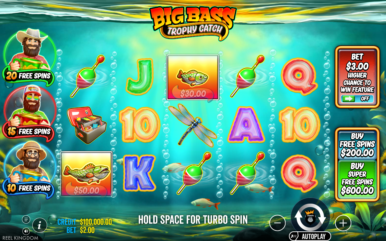 Big Bass Trophy Catch base game