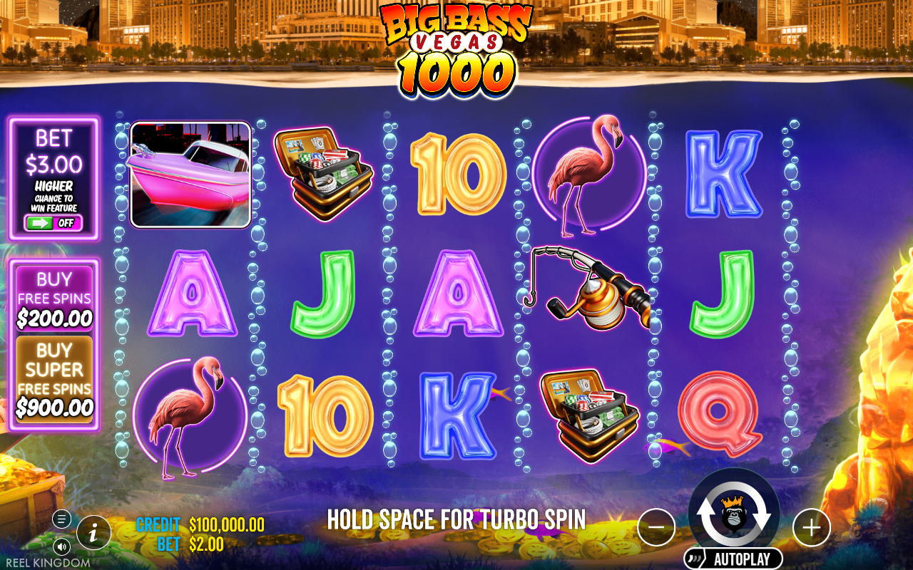 Big Bass Vegas 1000 base game