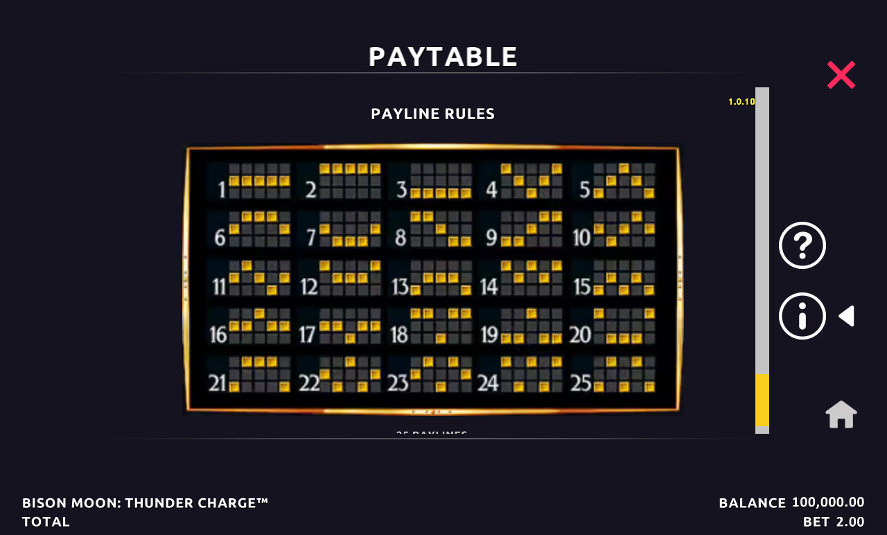 Bison Moon: Thunder Charge Buy Bonus rules