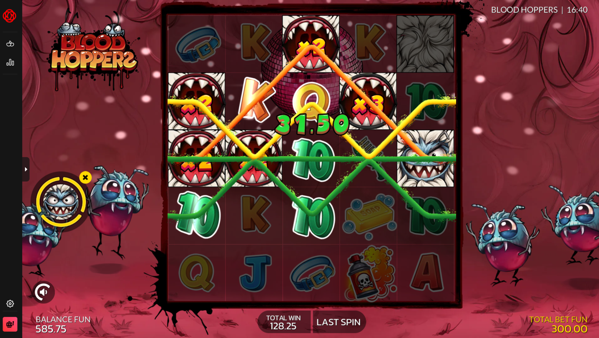 Blood Hoppers slot Spot Shot bonus buy feature
