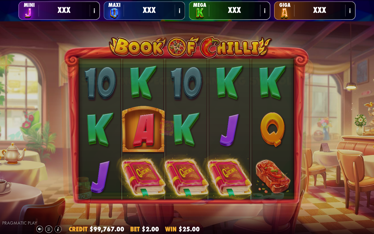 Book of Chilli - Oranje Jackpot bonus round