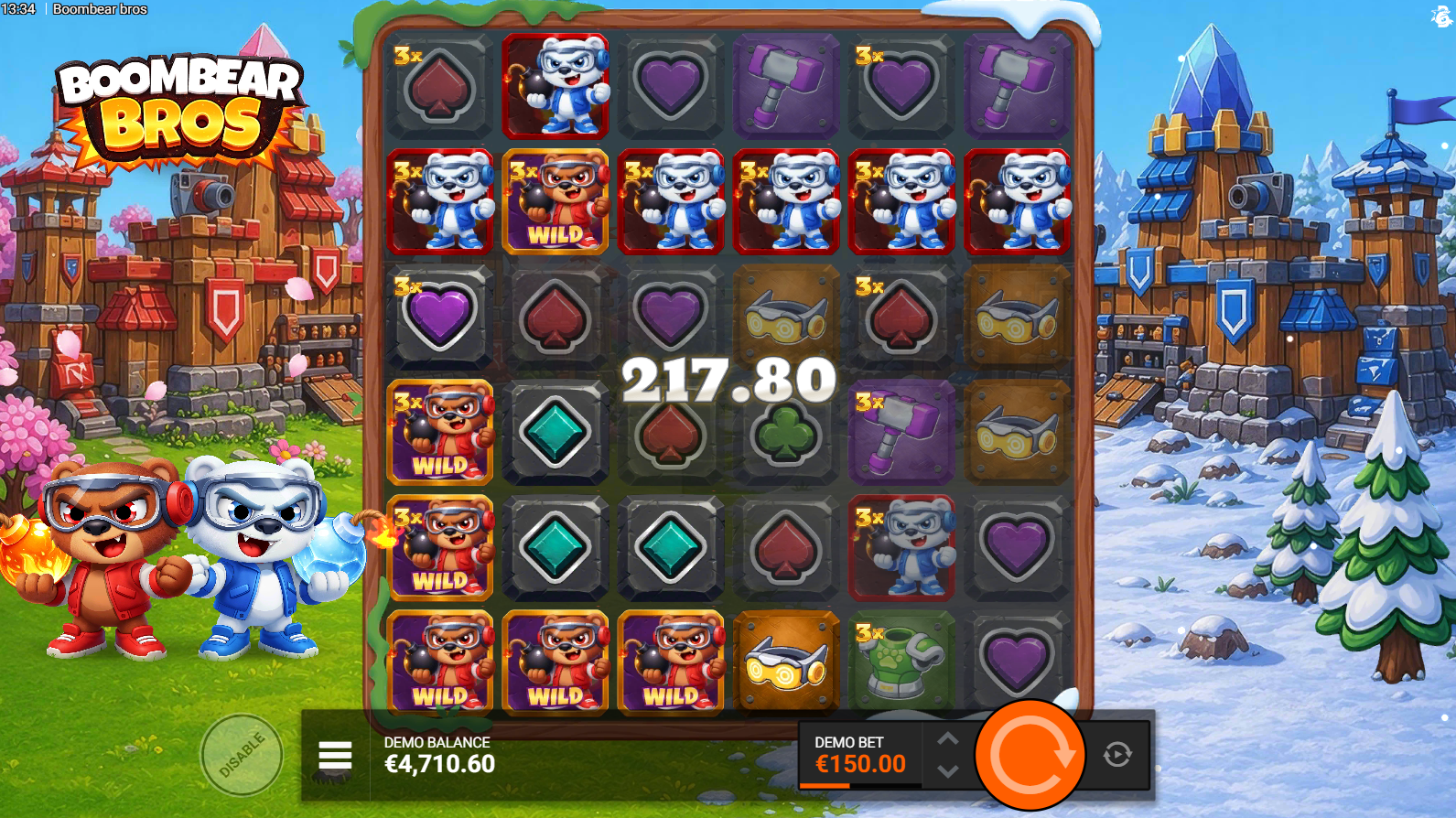 Boombear Bros Short Fuse FeatureSpins bonus buy mode
