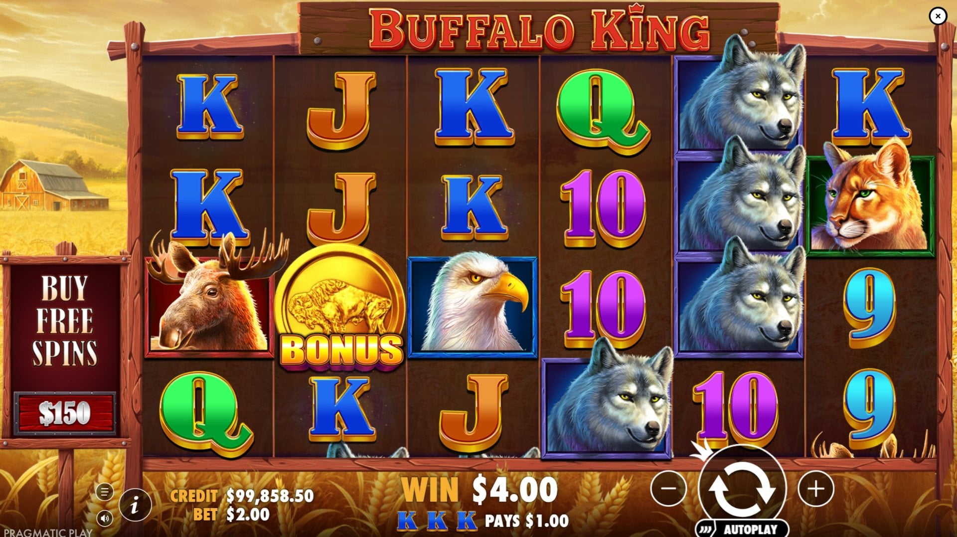 Buffalo King Base Game