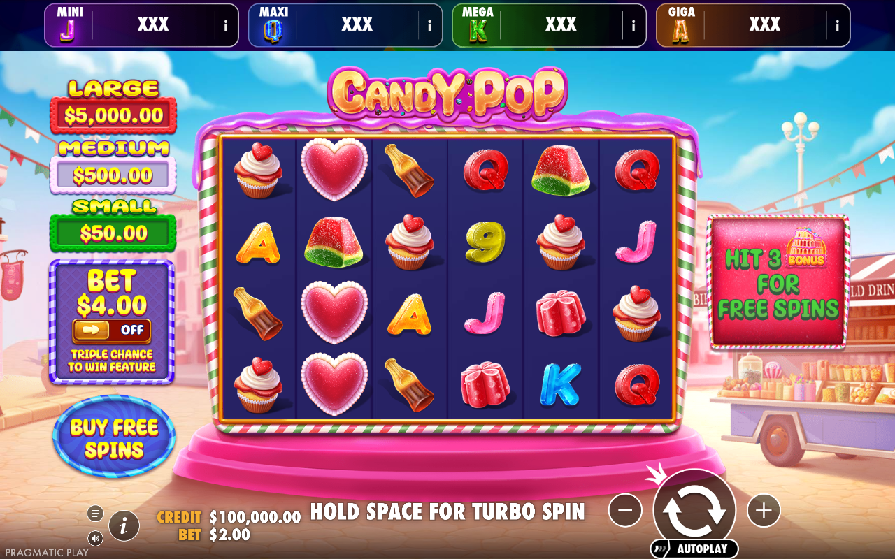 Candy POP - Oranje Jackpot base game