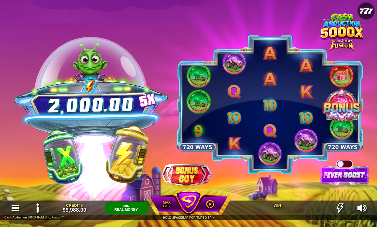 Cash Abduction 5000X Gold Blitz Fusion gameplay