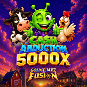 Cash Abduction 5000X Gold Blitz Fusion slot by Neon Valley Studios