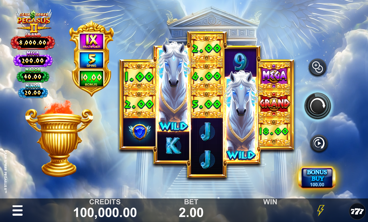 Cash Spree Pegasus II base game