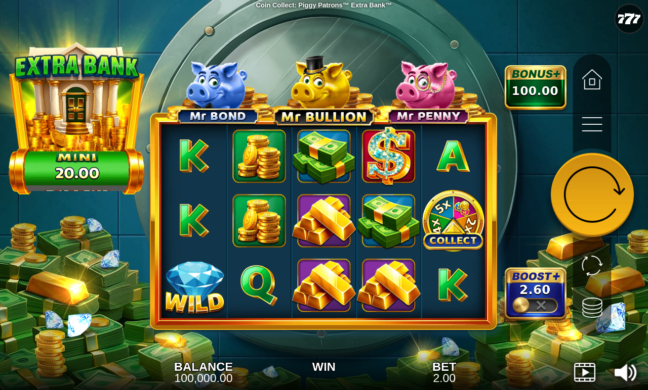 Coin Collect: Piggy Patrons Extra Bank base game