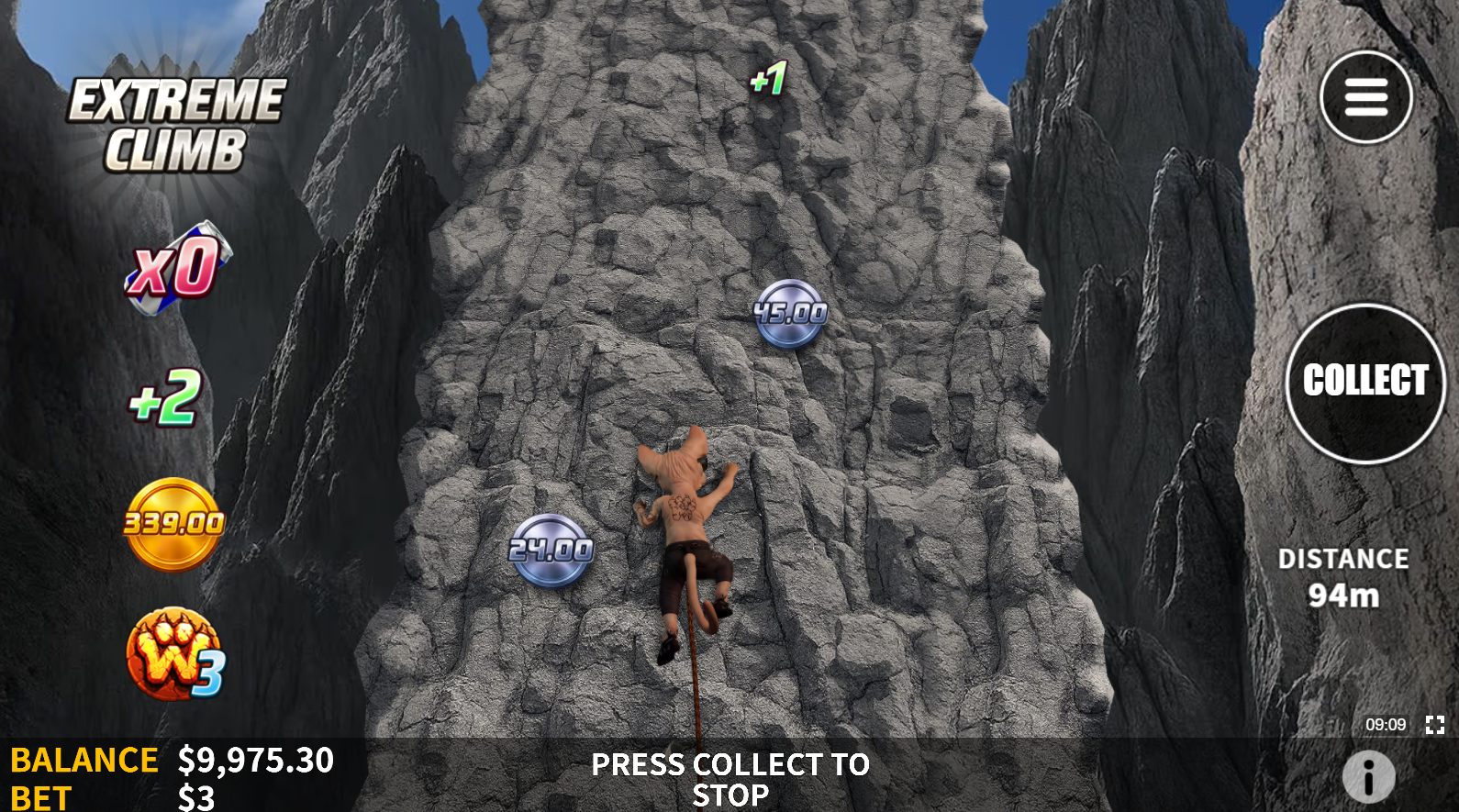 Extreme Paw Climb Free Spins feature