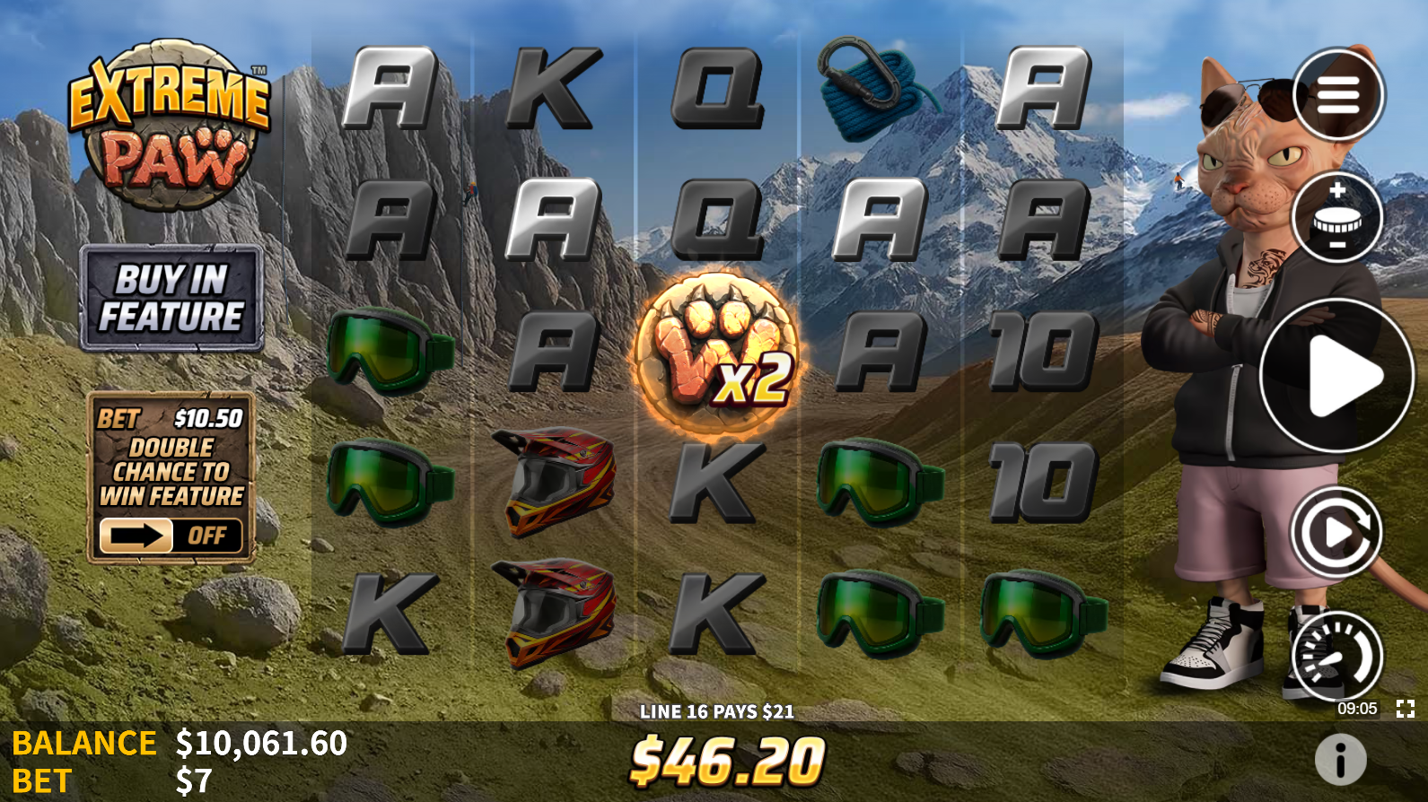 Extreme Paw Multiplier feature