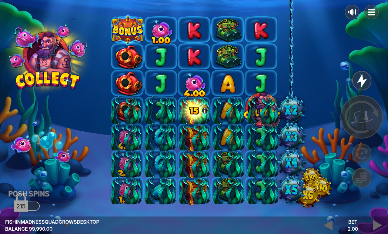Fishin' Madness QUADGROWS gameplay