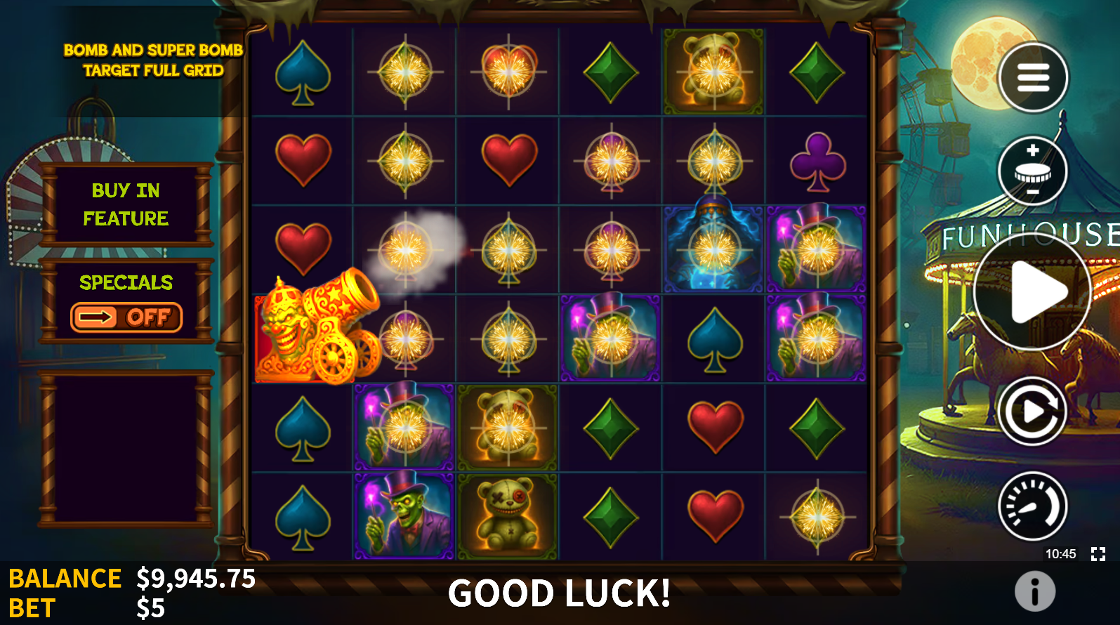 Fury Festival Super Cannon symbol triggering the multiplier feature