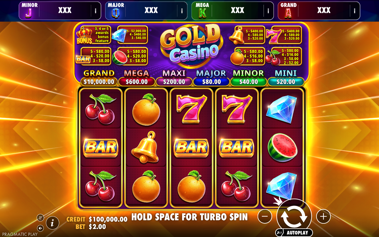 Gold Casino - Brasil Jackpot base game