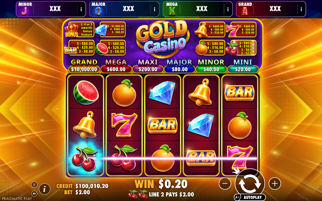 Gold Casino - Brasil Jackpot gameplay
