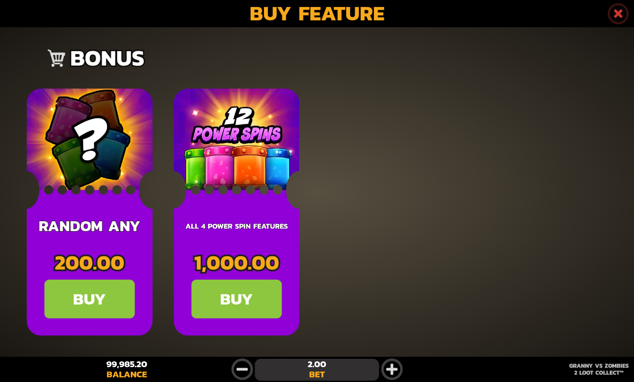 Granny vs Zombies 2 Loot Collect bonus buy