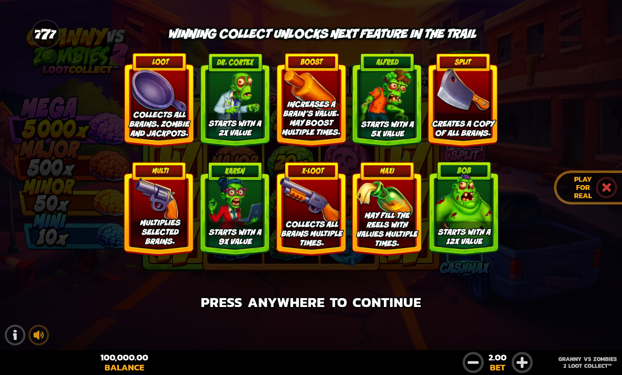Granny vs Zombies 2 Loot Collect information screen