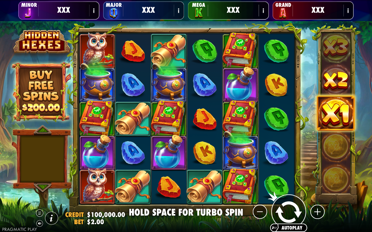 Hidden Hexes - Brasil Jackpot base game