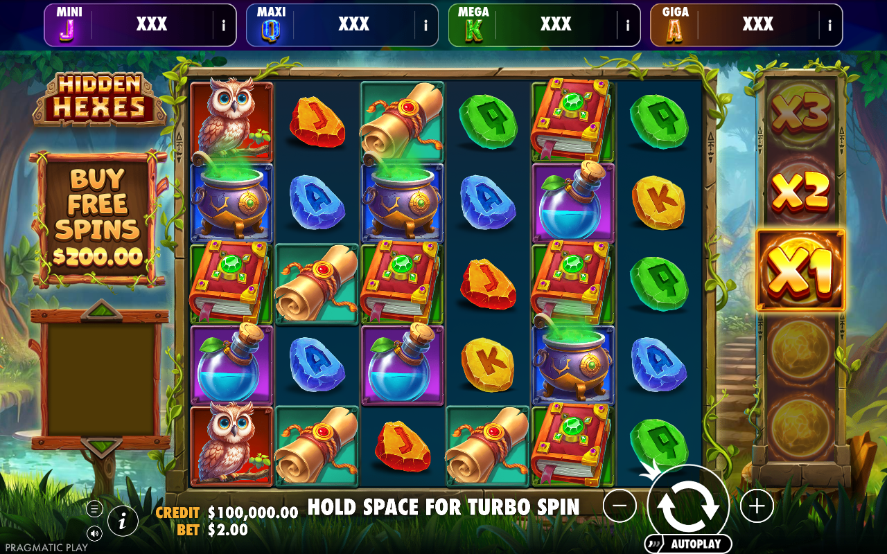 Hidden Hexes - Oranje Jackpot base game