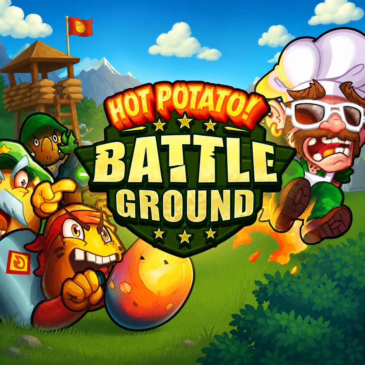 Play Hot Potato Battleground Slot Game