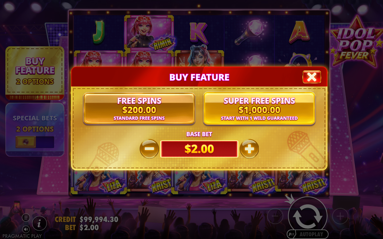 Idol Pop Fever bonus buy