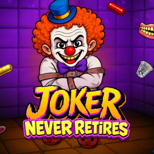 Joker Never Retires slot game logo