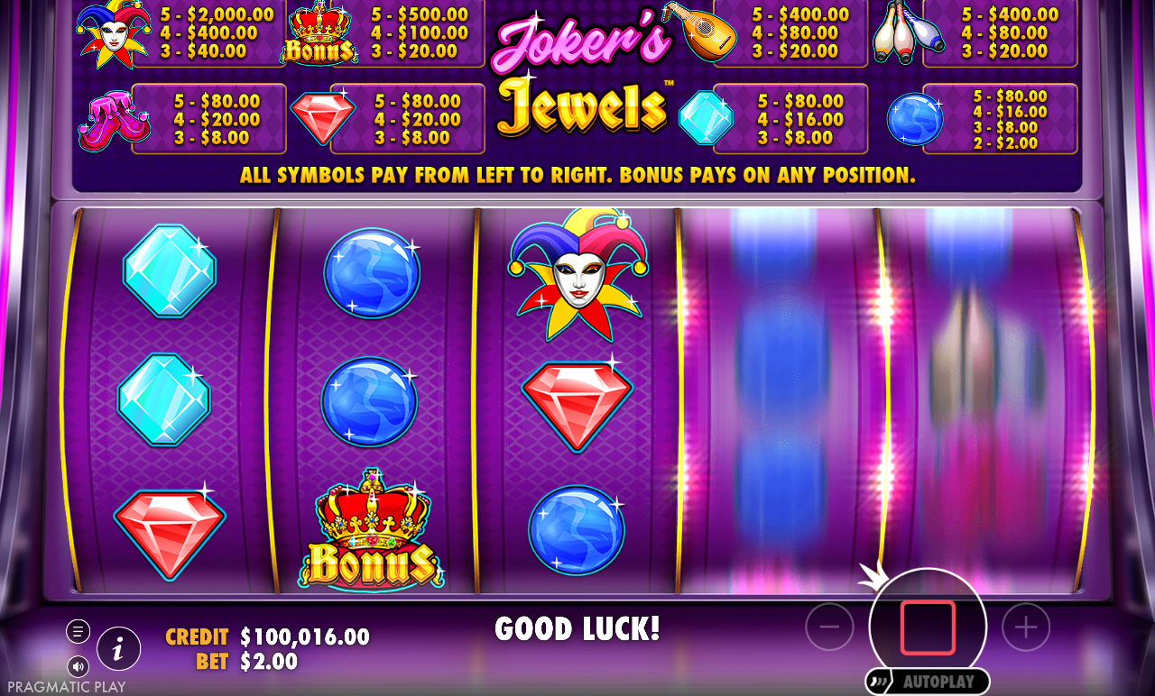 Joker's Jewels gameplay