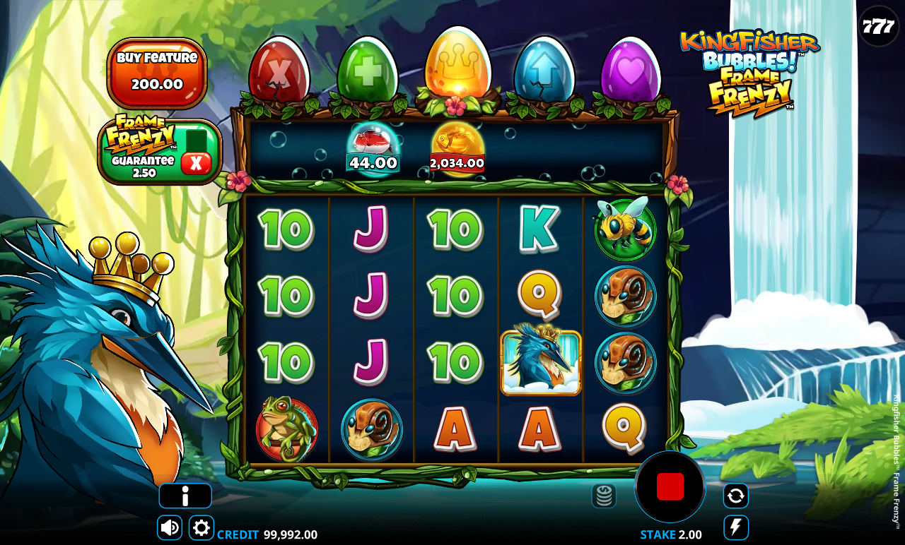 Kingfisher Bubbles Frame Frenzy gameplay