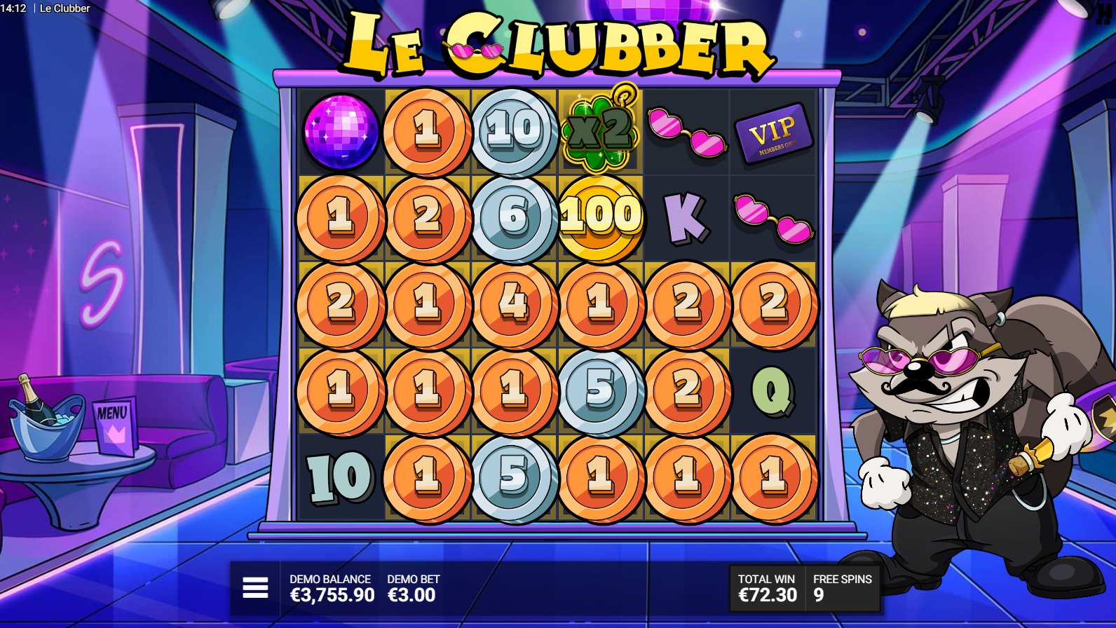 Le Clubber All That Glitters Is Gold free spins bonus