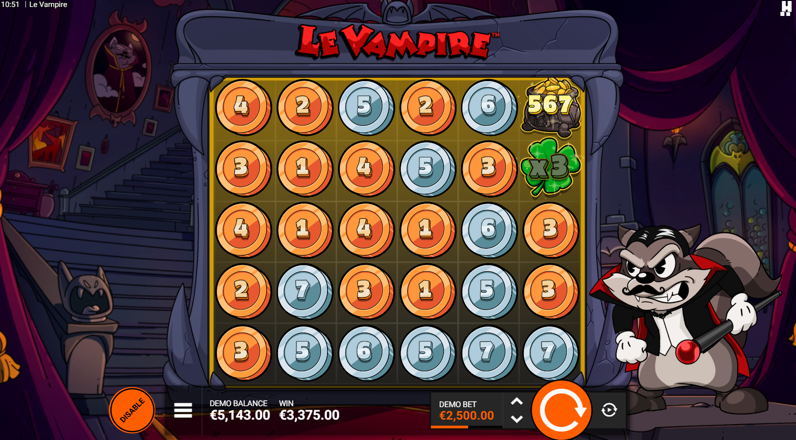 Le Vampire Rainbow Epic Drop FeatureSpins bonus buy mode